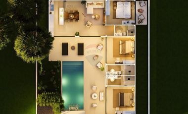 Elegant 3-Bedroom Villa with Private Pool and Lush Garden for sale in Lamai, Koh Samui