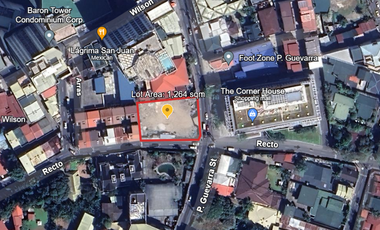 Prime Corner Commercial Lot for Sale/Lease – Recto & P. Guevarra, San Juan City