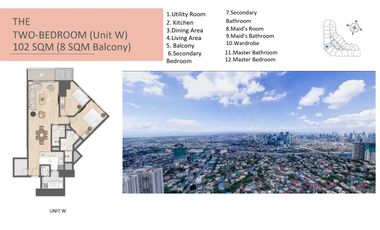 2-BR Condo Unit For Sale at LAYA by Shang Properties in Pasig City, similar to Shang Summit by Shang Properties and Shang Residences at Wack-Wack