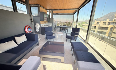 Estupendo Depto. Duplex Con Roostop Equipado En Vitacura