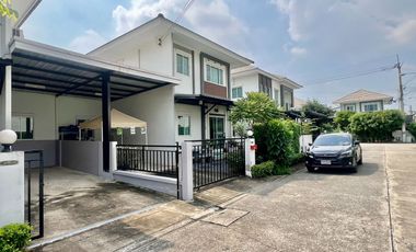 Unbeatable price! Young house in a prime location. Twin house for sale at Lanceo Crib Thepharak–Tamru — the cheapest unit in the entire project!