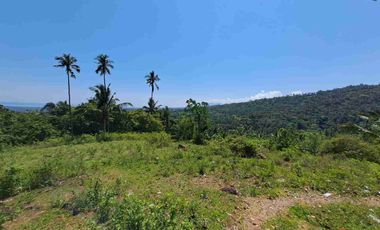 tanah dengan pemandangan laut dan sunset di pemenang dekat pelabuhan bangsal