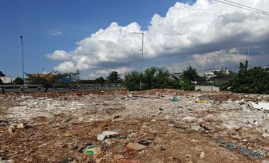 JUAL/SEWA/KERJASAMA STRATEGIS 2 pintu tol masuk & exit toll dalam radius <1km, Tanah 5453m2 di pinggir tol meruya