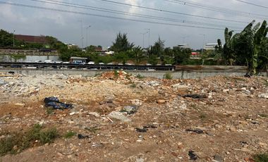 JUAL/SEWA/KERJASAMA STRATEGIS 2 pintu tol masuk & exit toll dalam radius <1km, Tanah 5453m2 di pinggir tol meruya