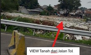 JUAL/SEWA/KERJASAMA STRATEGIS 2 pintu tol masuk & exit toll dalam radius <1km, Tanah 5453m2 di pinggir tol meruya