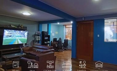 VENTA DE CASA DE 3 PISOS EN SANTA CLARA, ATE