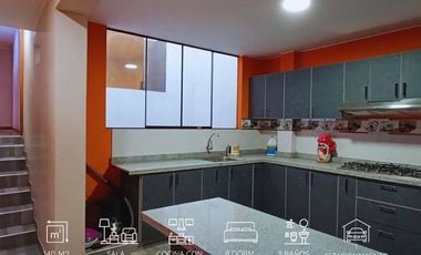 VENTA DE CASA DE 3 PISOS EN SANTA CLARA, ATE
