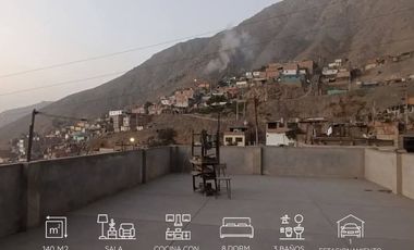 VENTA DE CASA DE 3 PISOS EN SANTA CLARA, ATE