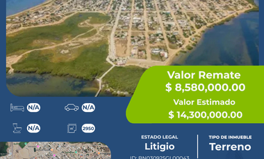 Terreno con construcción en venta en Puerto San Carlos, B.C.S. | 2,950 m² de superficie