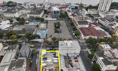 Se vende Terreno esquinero comercial Centro de Guayaquil • Rocafuerte y Manuel Jesus