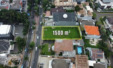 Tanah Prime Location di Metro Pondok Indah – Pinggir Jalan Raya, Luas 1500 m², Nego!