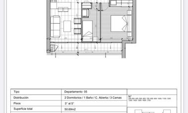 UF2800 DEPARTAMENTO 2 DORMITORIOS - MACUL