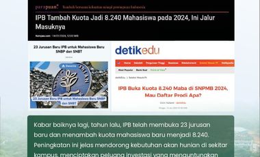 [HOT] LAKE JUAL Kosan IPB (4 KAMAR) (KAMPUS IPB) Kost, FURNISHED di Dramaga, Bogor Barat