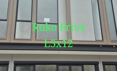 Disewakan Ruko PRIVE Park Serpong Siap Pakai