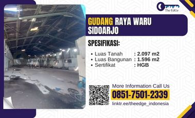 Jual Gudang Raya Waru Nol Jalan di Sidoarjo - The EdGe