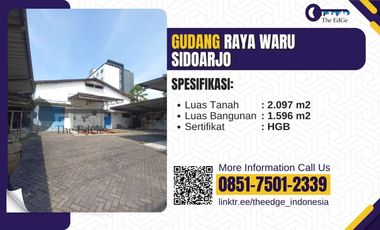 Jual Gudang Raya Waru Nol Jalan di Sidoarjo - The EdGe