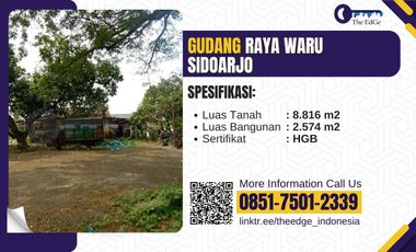 Jual Gudang Hitung Tanah Perbatasan Surabaya Sidoarjo - The EdGe