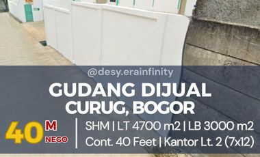 Dijual Gudang di Curug, Bogor