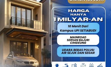 UDARA SEJUK DAN SEGAR ADA DI SINI! Rumah Rasa Villa Bukan Di Dago, Ini Mainroad Sersan Bajuri Setiabudi Lembang