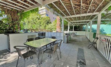 Arriendo Departamento 1d1b Vista Terraza Luminoso Piscina