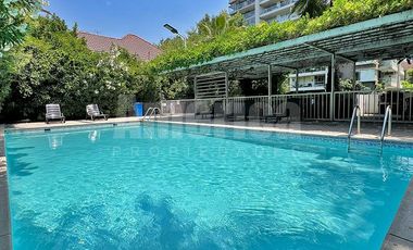 Arriendo Departamento 1d1b Vista Terraza Luminoso Piscina