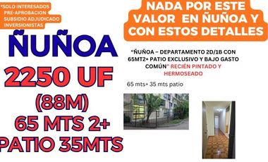 Ñuñoa Villa Olimpica con Patio Privado 🌿 Parque cercano – ¡Primer Piso Imperdible!