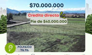 Parcelas con Rol Propio, Agua y Luz en Polpaico