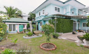 Two-story detached house for sale, 139 sq.wah, 4 bedrooms, located in Ploenjai 2 Village, Thap Ma, Rayong.