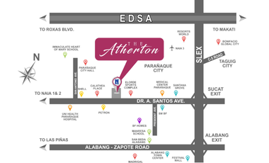 1BR UNIT WITH PARKING FOR SALE | THE ATHERTON | 29SQM | PARANAQUE CITY