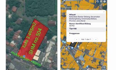 di jual tanah Datar siapa bangun di Jl narogong bekasi