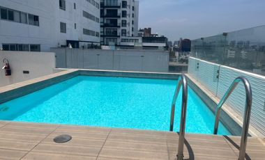 ALQUILO BONITO DPTO AMOBLADO EN SAN ISIDRO VISTA A LA AVENIDA Y BALCON