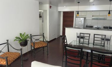 ALQUILO BONITO DPTO AMOBLADO EN SAN ISIDRO VISTA A LA AVENIDA Y BALCON