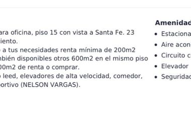 Oficina de Máximo nivel en Venta/Renta Edificio Porche.