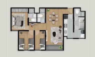 DEPARTAMENTO MODERNO EN ZONA CÉNTRICA CON ÁREAS COMUNES Y SEGURIDAD 24H | BELLAVISTA