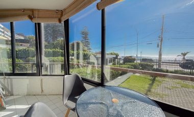 Departamento Con Vista Al Mar En Playa Amarilla Concón