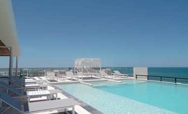 VENTA DEPARTAMENTO FRENTE AL MAR, EN YUCALPETEN RESORT MARINA, PROGRESO, MERIDA