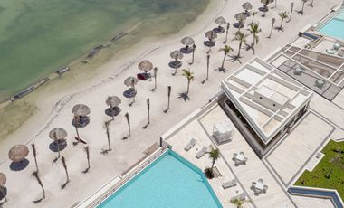 VENTA DEPARTAMENTO FRENTE AL MAR, EN YUCALPETEN RESORT MARINA, PROGRESO, MERIDA