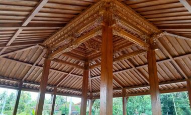 Bangunan Pendopo Joglo untuk resto dan Villa, rumah Jawa jati