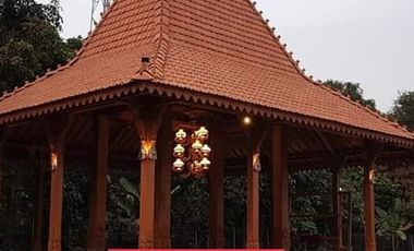 Bangunan Pendopo Joglo untuk resto dan Villa, rumah Jawa jati