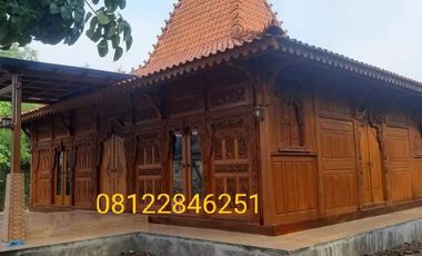 Bangunan Pendopo Joglo untuk resto dan Villa, rumah Jawa jati