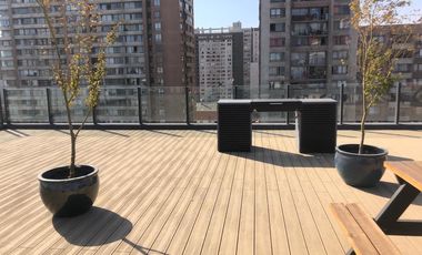 Lindo depto en moderno y nuevo edificio 1D, baño, bodega