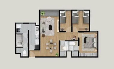 DEPARTAMENTO MODERNO EN ZONA CÉNTRICA CON ÁREAS COMUNES Y SEGURIDAD 24H | BELLAVISTA