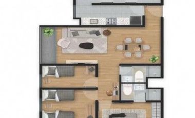 DEPARTAMENTO MODERNO EN ZONA CÉNTRICA CON ÁREAS COMUNES Y SEGURIDAD 24H | BELLAVISTA