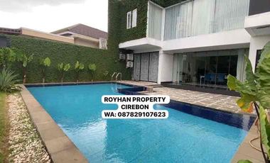 Rumah Mewah Kolam Renang Full Furnished kota cirebon majasem