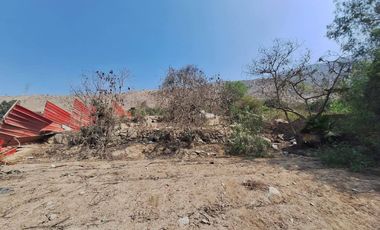 VENTA TERRENO CHOSICA SANTA EULALIA CERCA AL TINAJON 8118 M2 $810,000