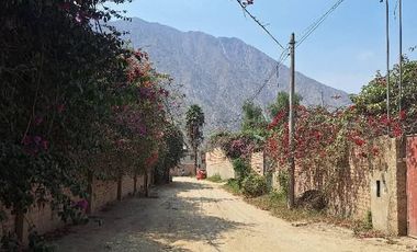 VENTA TERRENO CHOSICA SANTA EULALIA CERCA AL TINAJON 8118 M2 $810,000