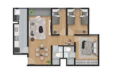 DEPARTAMENTO MODERNO EN ZONA CÉNTRICA CON ÁREAS COMUNES Y SEGURIDAD 24H | BELLAVISTA