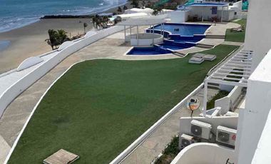 Alquiler de departamento en Manta frente al mar en urbanización privada zona sur