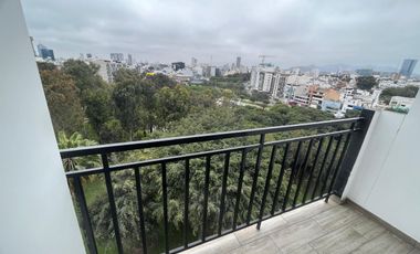 DPTO FLAT BONITO DE ESTRENO EN VENTA EN SAN BORJA CON BALCON EXTERIOR VISTA CON FRENTE A PARQUE