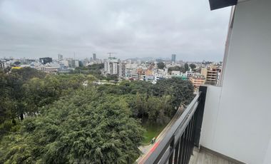 DPTO FLAT BONITO DE ESTRENO EN VENTA EN SAN BORJA CON BALCON EXTERIOR VISTA CON FRENTE A PARQUE